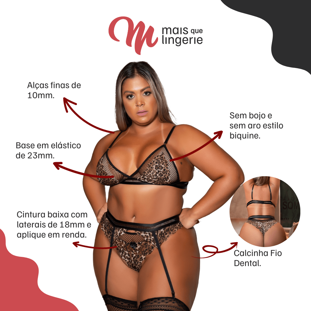 Calcinha Plus Size Sexy Teia Veneno On A Mais Que Lingerie